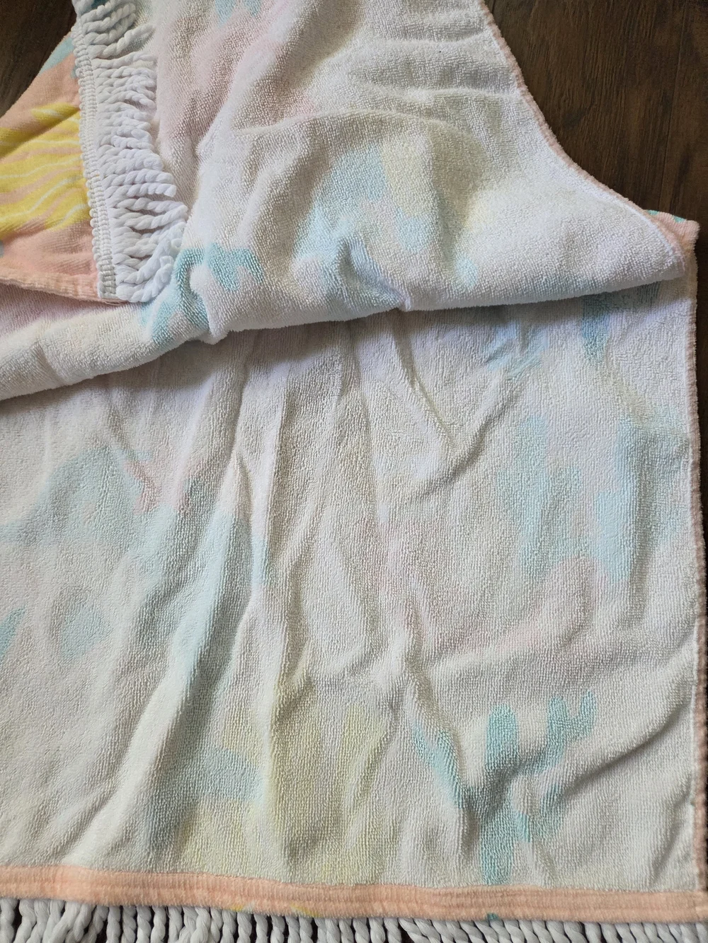 Earth Nymph Kids Pink Mermaid & Crab Hooded Towel Poncho - Kids Bath
